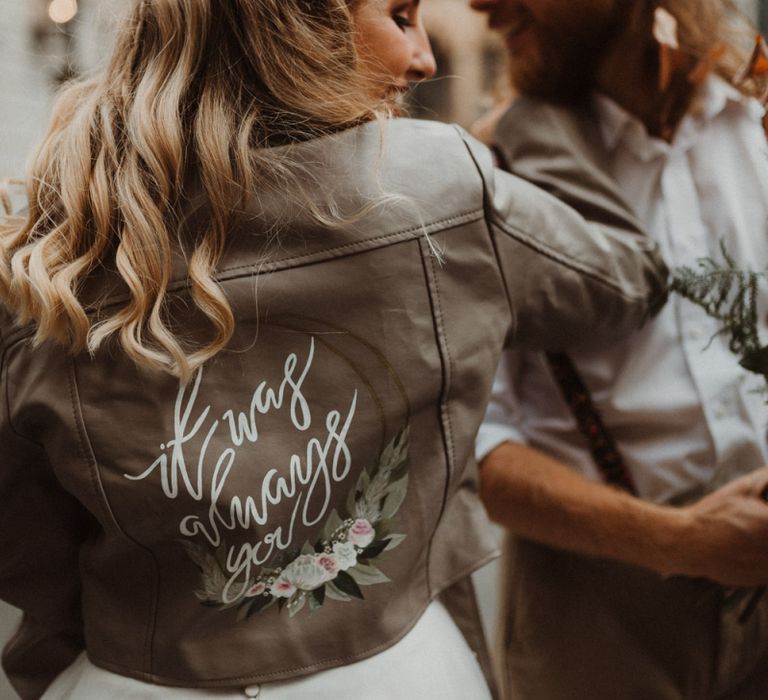 Customised Bridal Leather Jacket