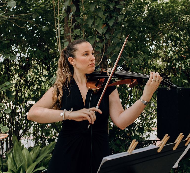 String Quartet Wedding Entertainment | Malaga Destination Wedding | Sara Lobla Photography | Un Par de Medias Film