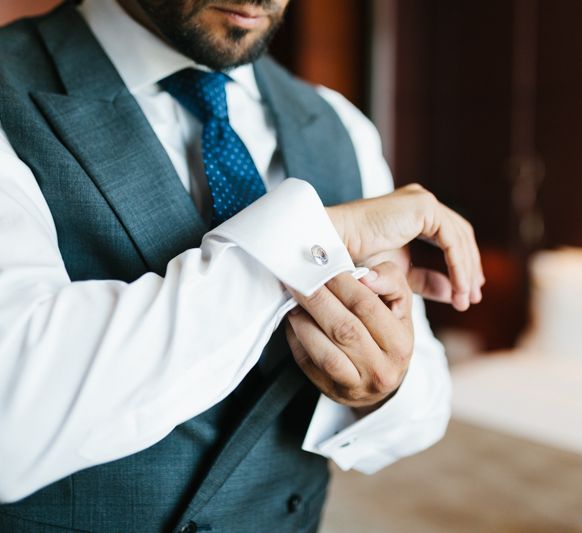 Stylish Wedding Dress with beautiful Back Detail from Beba’s Closet, for a Destination Wedding at Castillo de Viñuelas in Madrid, Spain | Lorena San José Photography