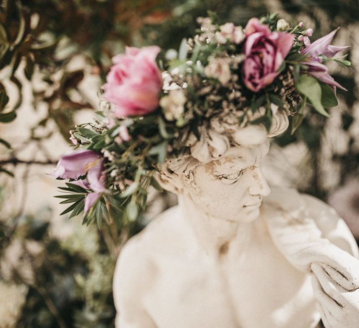 Pink wedding flowers