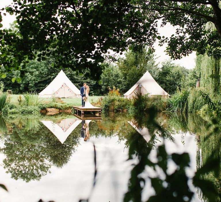 Bell Tents for Wedding at Dewsall Court