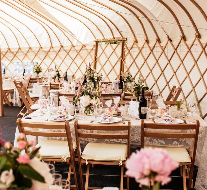 Wedding Reception by Yorkshire Yurts