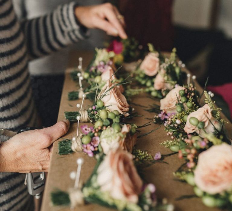 Rose buttonholes