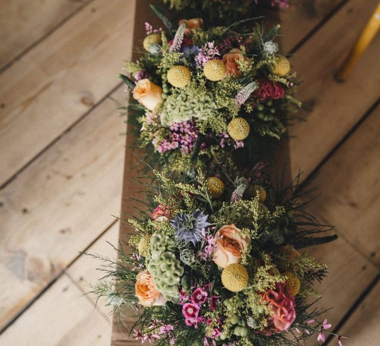 Colourful bridal bouquets