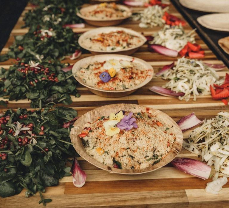 wedding food by Garlic Wood Farm caterers