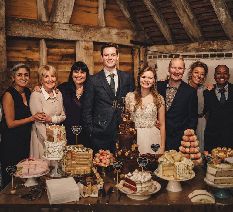 Former 2014 Great British Bake Off contestants at Martha Collinson's wedding