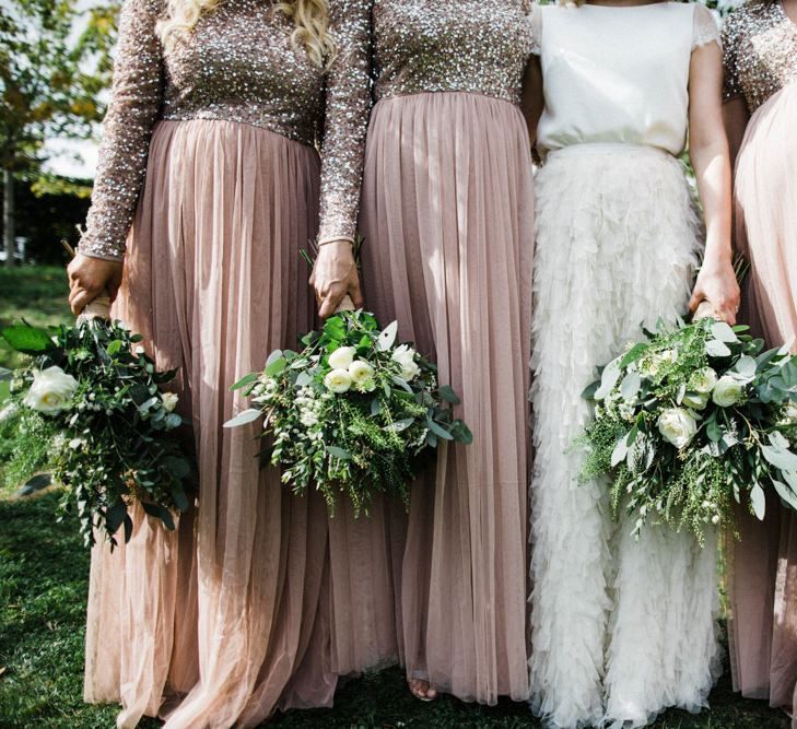 Bridal Party in Tulle Skirts