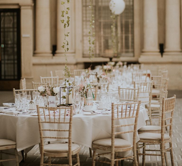 Bristol Harbour Hotel Wedding With White Balloon Decor / Image By Nataly J Photography