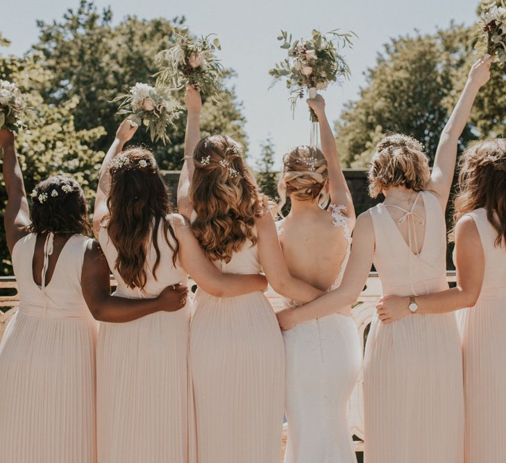 Bridesmaids In Pale Pink Dress From ASOS / Image By Nataly J Photography