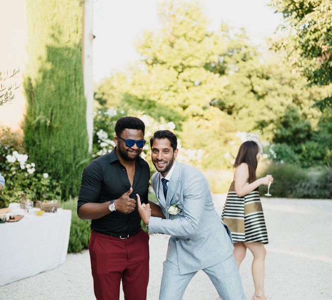 Groom and guests