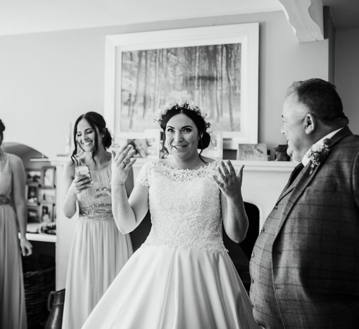 Woodland Luxe Wedding With Personalised Wooden Place Mats For Guests Marquee Wedding At Home With Images From Darina Stoda Photography