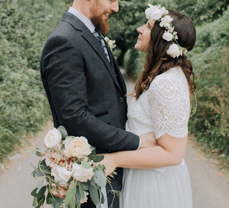 Intimate wedding portrait by Mimosa Photography