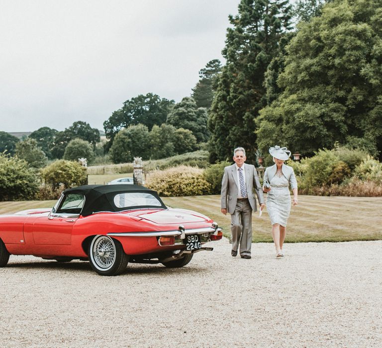 Wedding Guests Arriving at Brympton House, Somerset