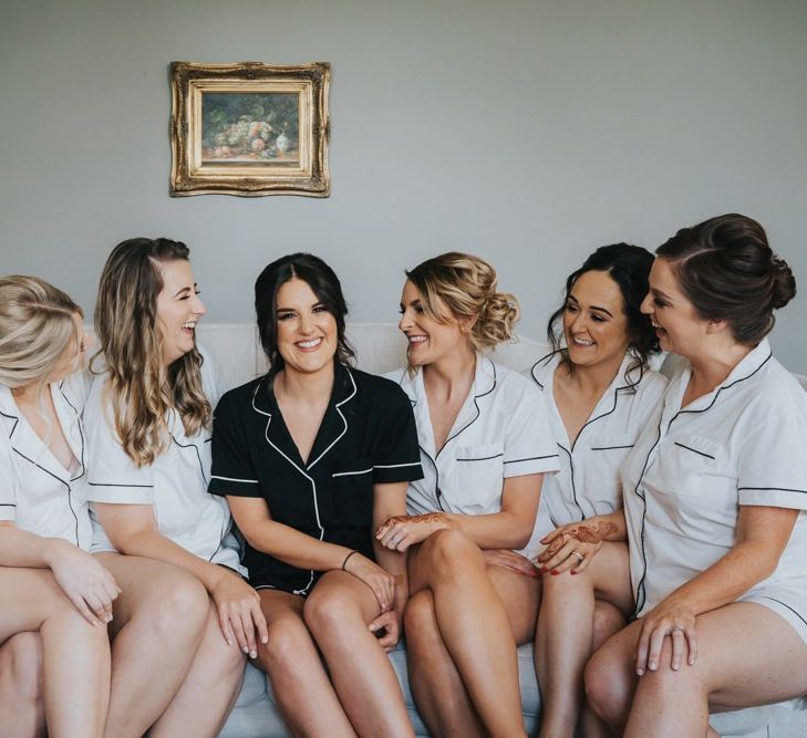 Bridal preparations for civil ceremony at Hornington Manor