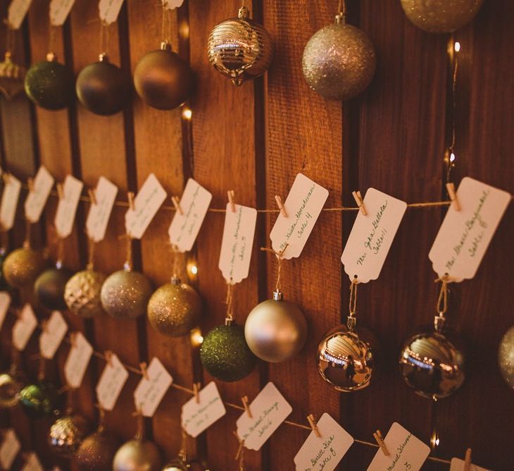 Bauble wedding table plan