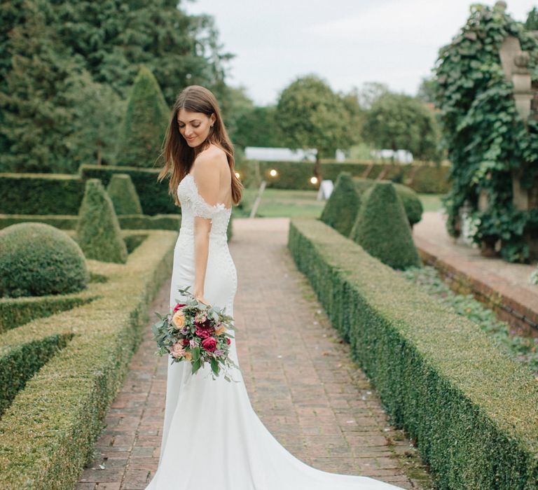 Bride in Lace Custom Made Pronovias Wedding Dress | Contemporary Elegance Wedding in the Countryside  | M &amp; J Photography | Film by Jacob and Pauline