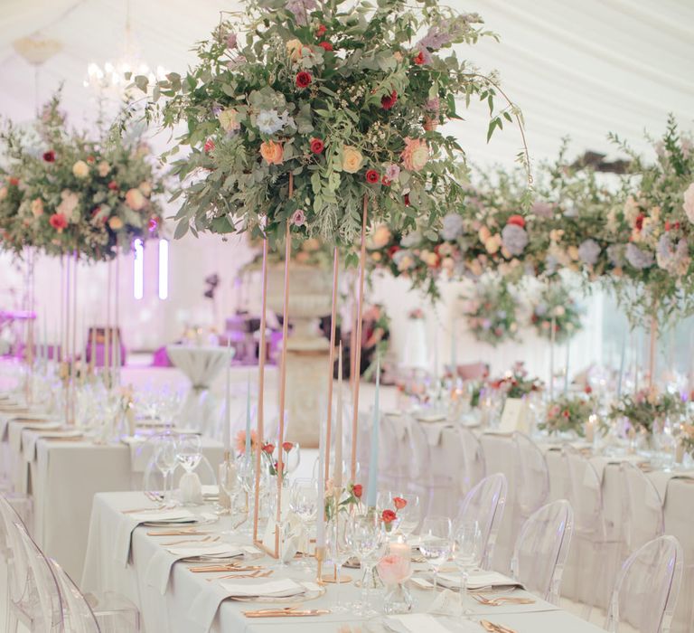 WILLOWGOLD Floral Design | Marquee Reception | Contemporary Elegance Wedding in the Countryside  | M &amp; J Photography | Film by Jacob and Pauline