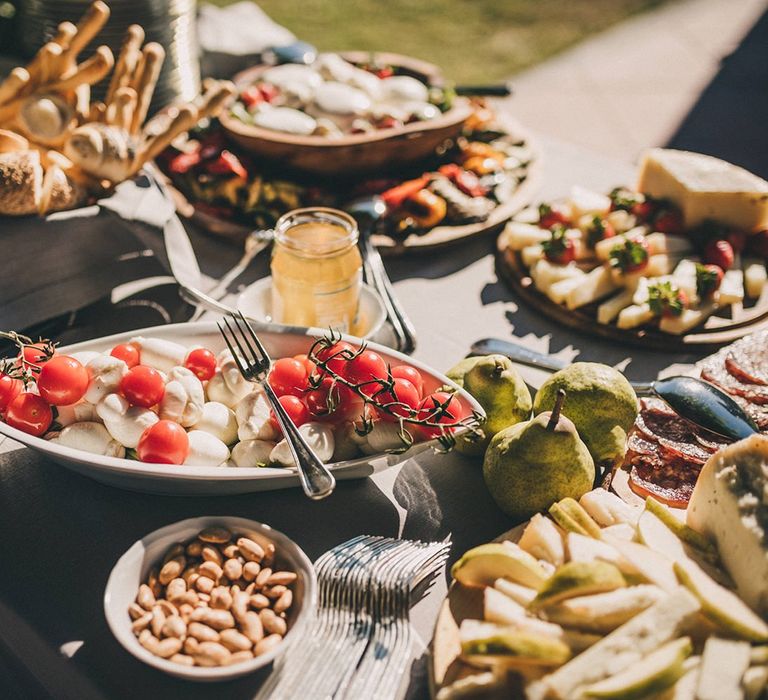 Wedding food at Villa di Ulignano