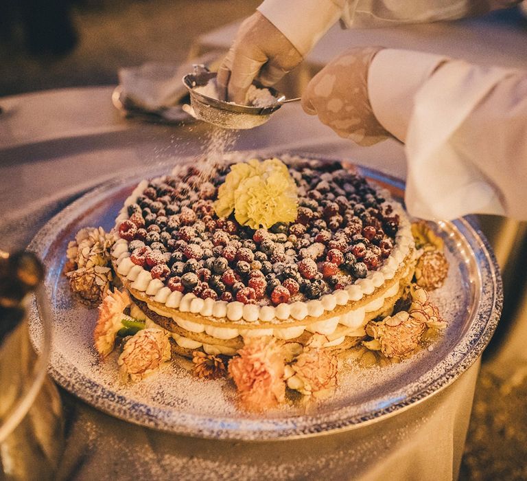 Traditional Italian wedding cake