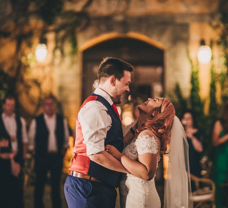 Bride and groom first dance