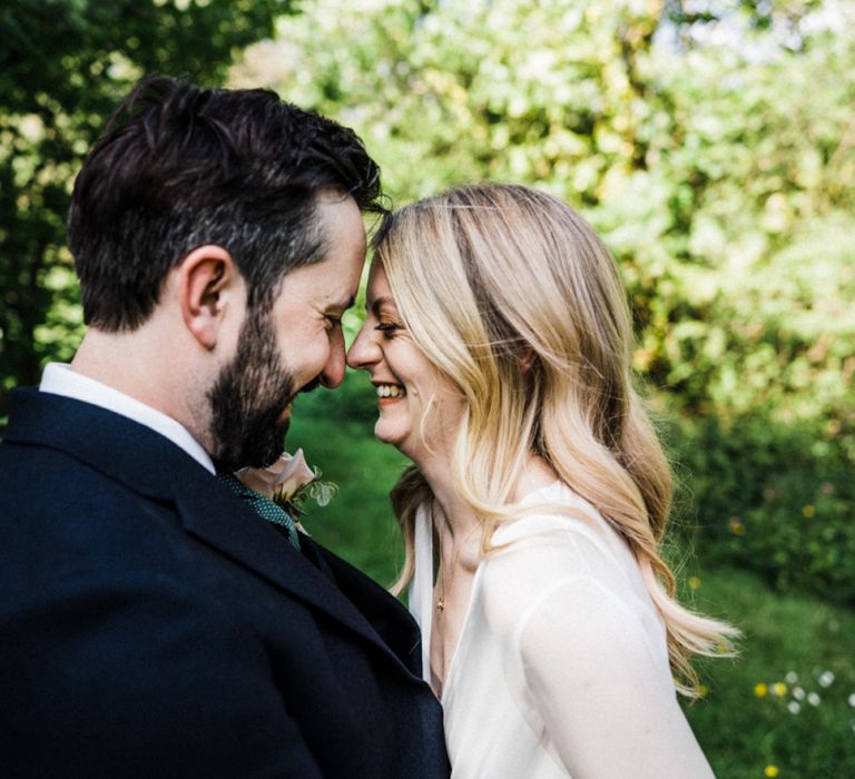 Intimate Bride and Groom Portrait