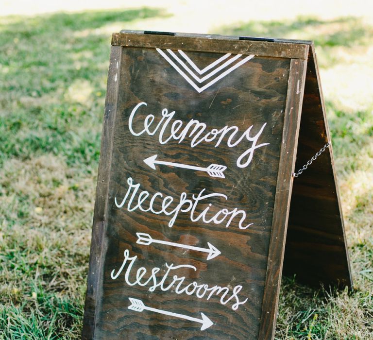 Wooden Direction Board