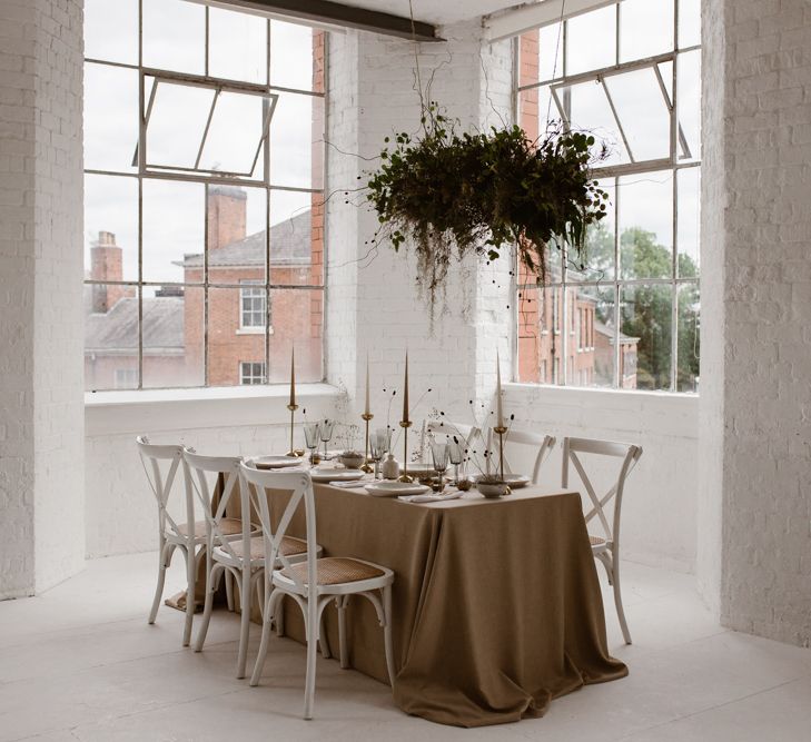 Minimalist Bridal Inspiration Styled By One Stylish Day With Foliage &amp; Dried Flowers // Bridal Wear By Halfpenny London // Images By Agnes Black