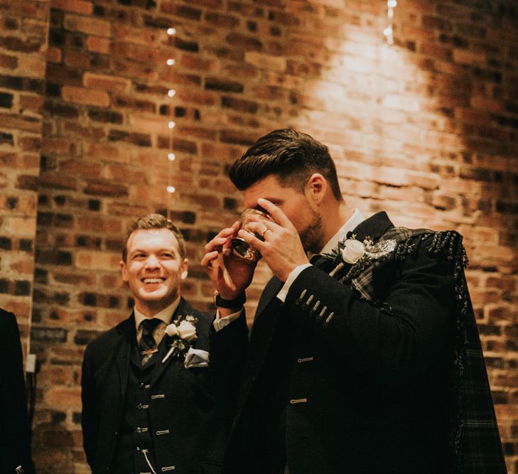 Groom gets emotional during ceremony