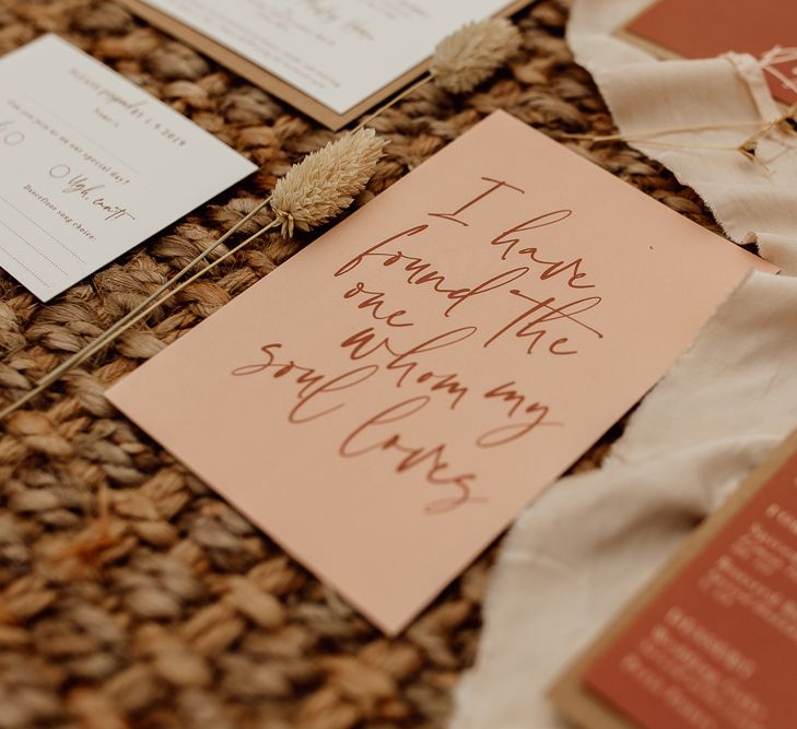 Natural Wedding Stationery Suit by Wonderland Invites