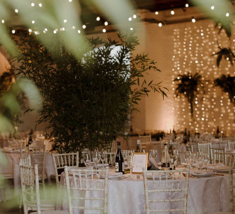 Modern Minimalist decor for this Green And White Luxe, City Wedding. Photography by The Curries.