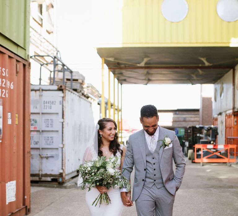 Modern Warehouse Wedding in London at Trinity Buoy Wharf. Images by Captured by Katrina Photography