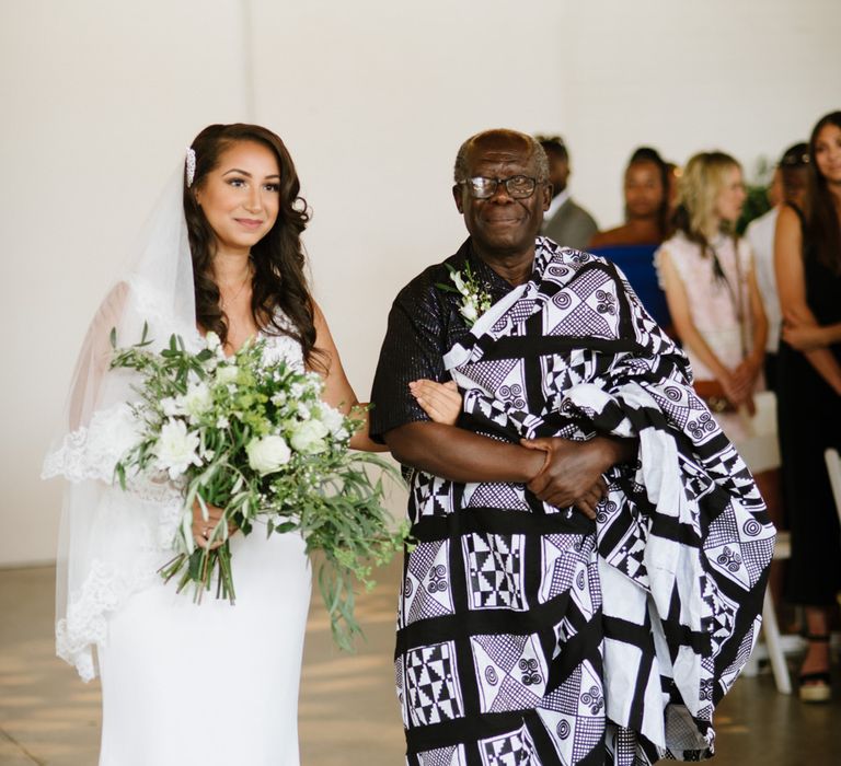 Bride Wears Wed2b Dress. Modern Warehouse Wedding in London at Trinity Buoy Wharf. Images by Captured by Katrina Photography