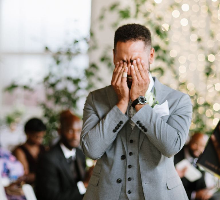 Modern Warehouse Wedding in London at Trinity Buoy Wharf. Images by Captured by Katrina Photography