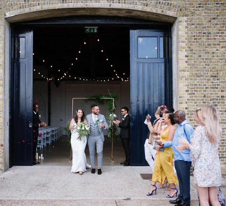 Modern Warehouse Wedding in London at Trinity Buoy Wharf. Images by Captured by Katrina Photography