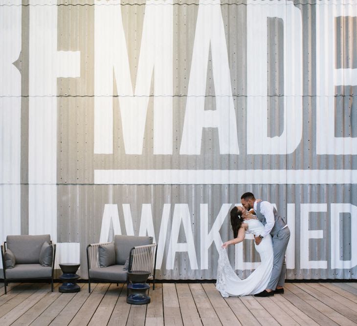 Modern Warehouse Wedding in London at Trinity Buoy Wharf. Images by Captured by Katrina Photography