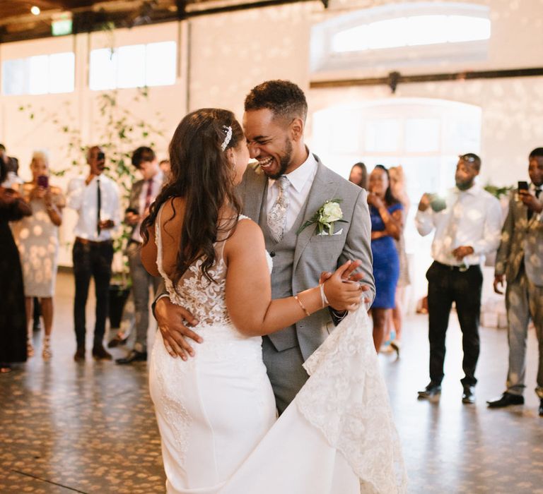 Modern Warehouse Wedding in London at Trinity Buoy Wharf. Images by Captured by Katrina Photography