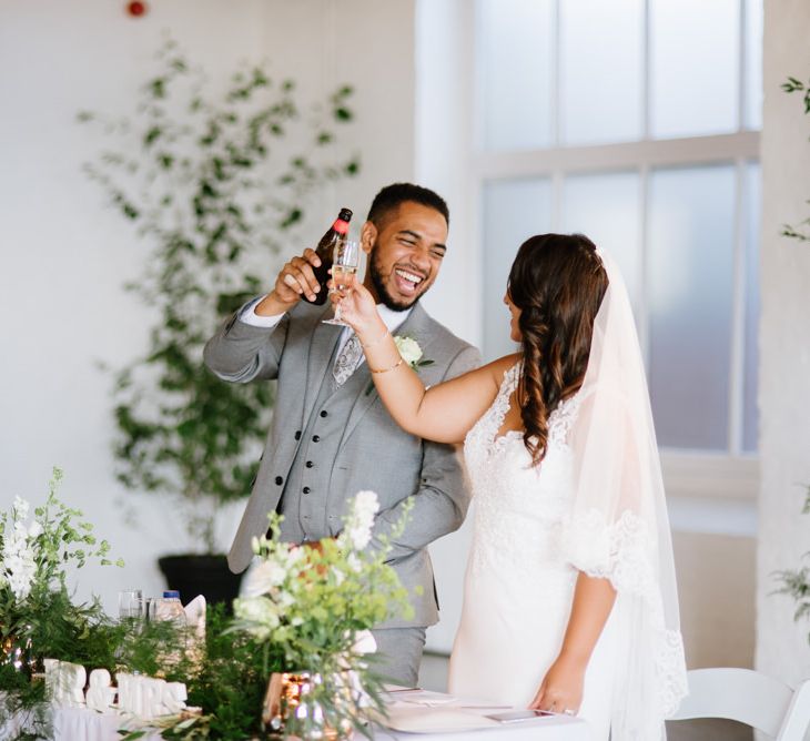 Modern Warehouse Wedding in London at Trinity Buoy Wharf. Images by Captured by Katrina Photography