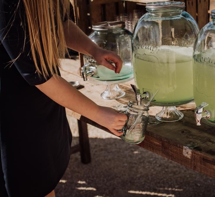 Outdoor Wedding by the Beach at Marqués de Montemolar, Spain, Planned &amp; Styled by Paloma Cruz Eventos | Water Sports Theme with Surf Boards Table Plan | Rubén Hernández Bridal Separates | Paco &amp; Aga Photography