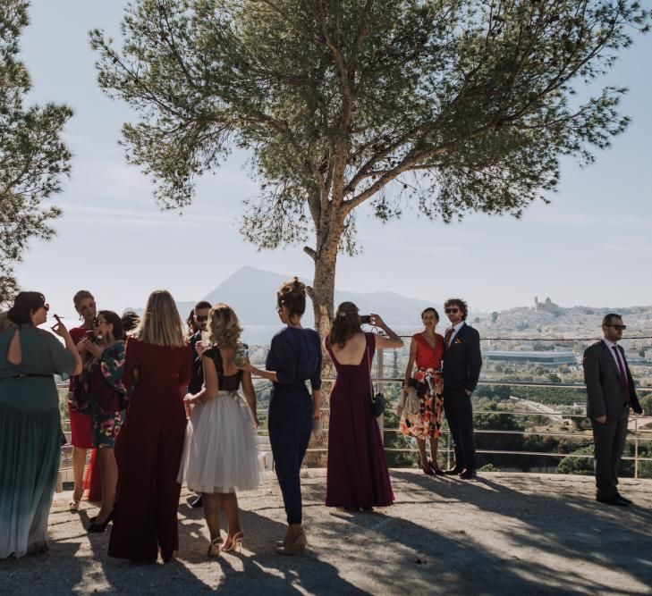 Outdoor Wedding by the Beach at Marqués de Montemolar, Spain, Planned &amp; Styled by Paloma Cruz Eventos | Water Sports Theme with Surf Boards Table Plan | Rubén Hernández Bridal Separates | Paco &amp; Aga Photography