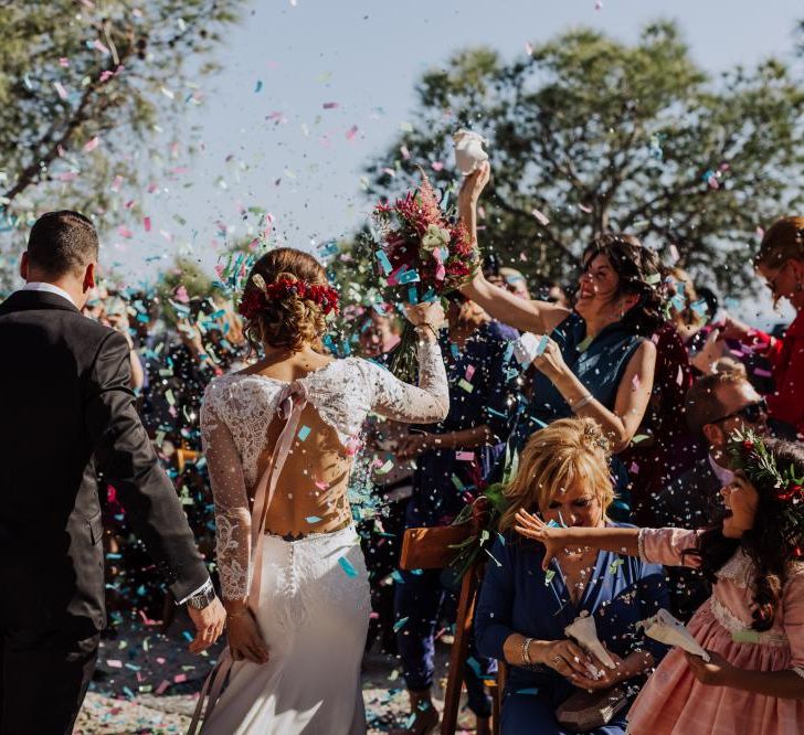 Outdoor Wedding by the Beach at Marqués de Montemolar, Spain, Planned &amp; Styled by Paloma Cruz Eventos | Water Sports Theme with Surf Boards Table Plan | Rubén Hernández Bridal Separates | Paco &amp; Aga Photography