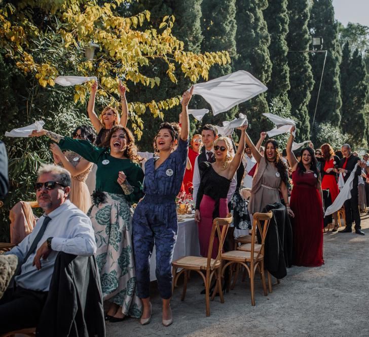 Outdoor Wedding by the Beach at Marqués de Montemolar, Spain, Planned &amp; Styled by Paloma Cruz Eventos | Water Sports Theme with Surf Boards Table Plan | Rubén Hernández Bridal Separates | Paco &amp; Aga Photography