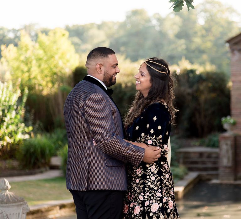 bride and groom-robe portraits for Engagement session