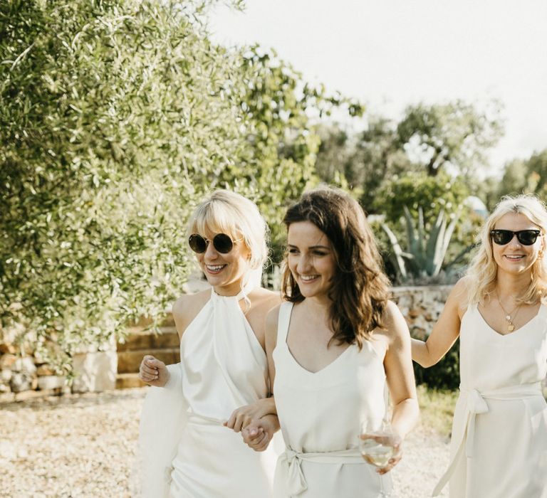 White bridesmaid dresses