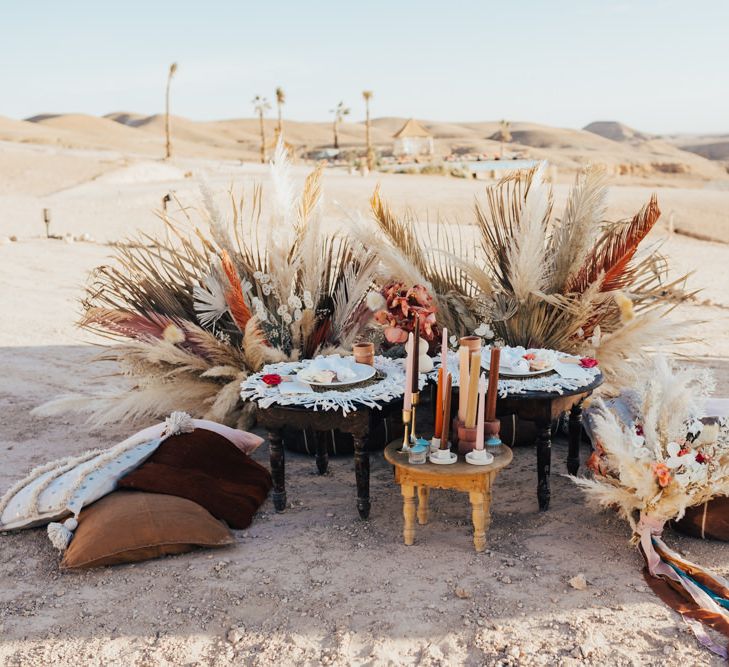 Moroccan themed intimate wedding breakfast