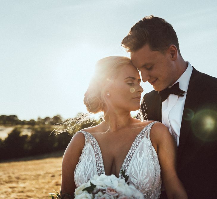 Groom In Black Tie From Moss Bros. // Image By The Vedrines