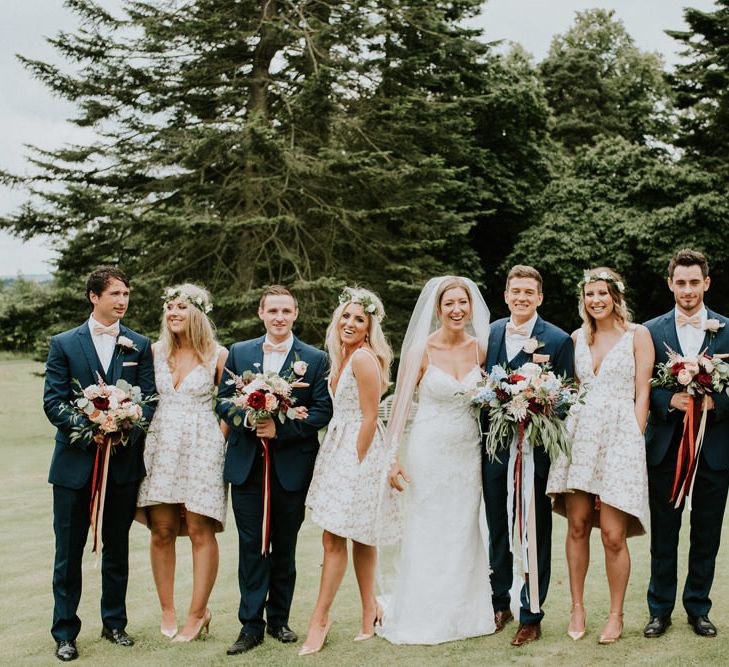 Blue Suits From Moss Bros. // Image By Anna Urban Wedding Photography