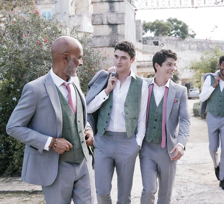 Mix And Match Grooms Suits From Moss Bros.