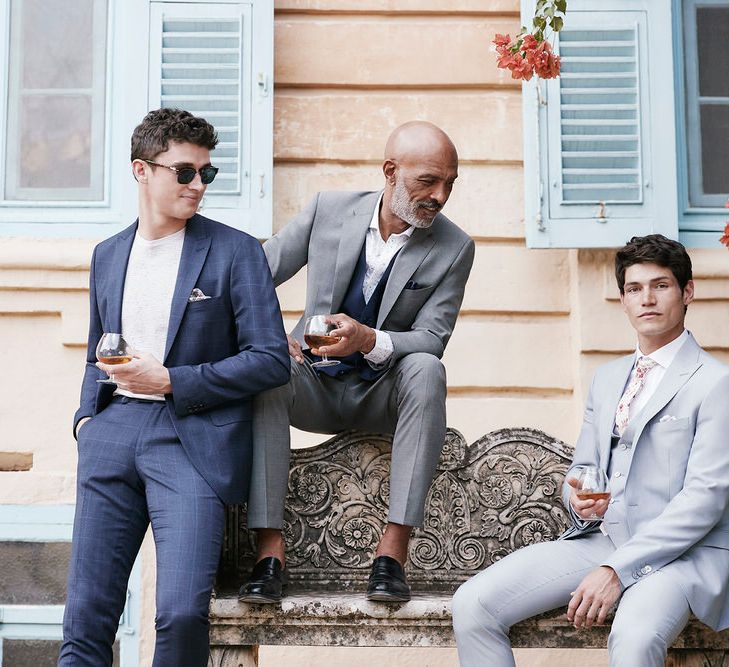 Mix And Match Grooms Suits From Moss Bros.