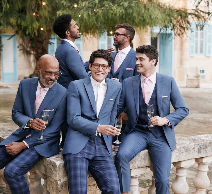 Mix And Match Grooms Suits From Moss Bros.