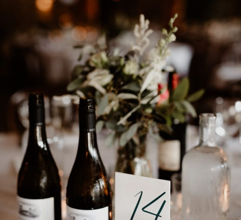 Table number  sign at Tithe Barn Bolton Abbey